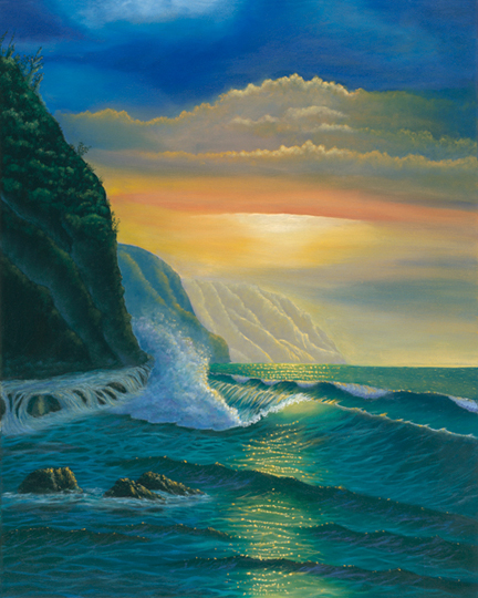Na Pali Coast Hawaiian Art