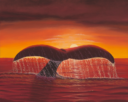 Hawaiian Whale painting